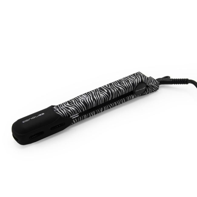 Stijltang C'Style zilveren zebra soft touch Corioliss