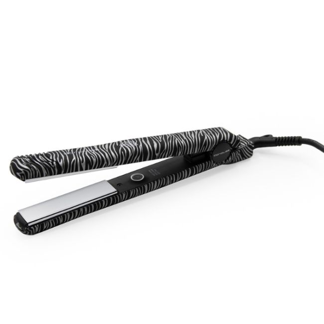 Stijltang C'Style zilveren zebra soft touch Corioliss