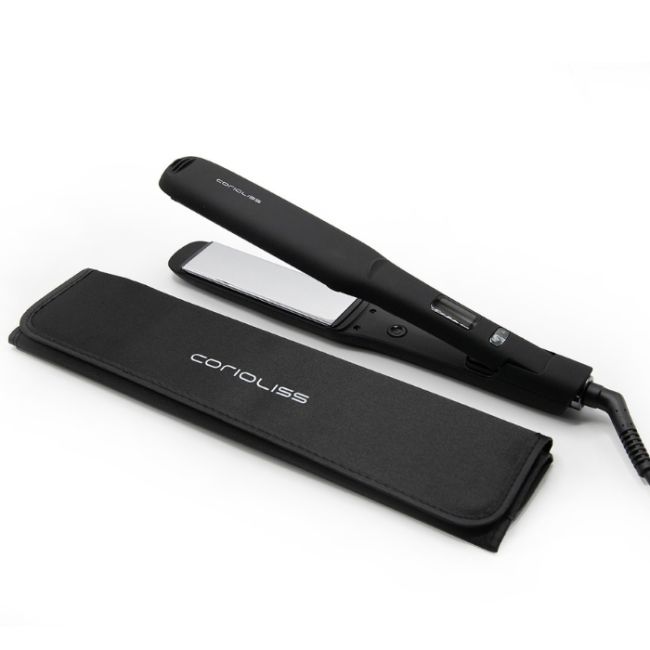 Stijltang wide black soft touch Corioliss
