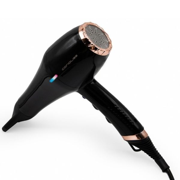 Secador de cabelo HD Flow + Gloss Preto Cobre 2000w nova versão Corioliss Secador de cabelo HD Flow + Gloss Preto Cobre 2000w nova versão Corioliss