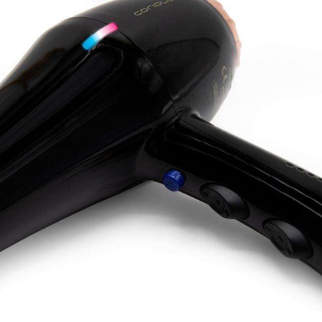 Secador de cabelo HD Flow + Gloss Preto Cobre 2000w nova versão Corioliss