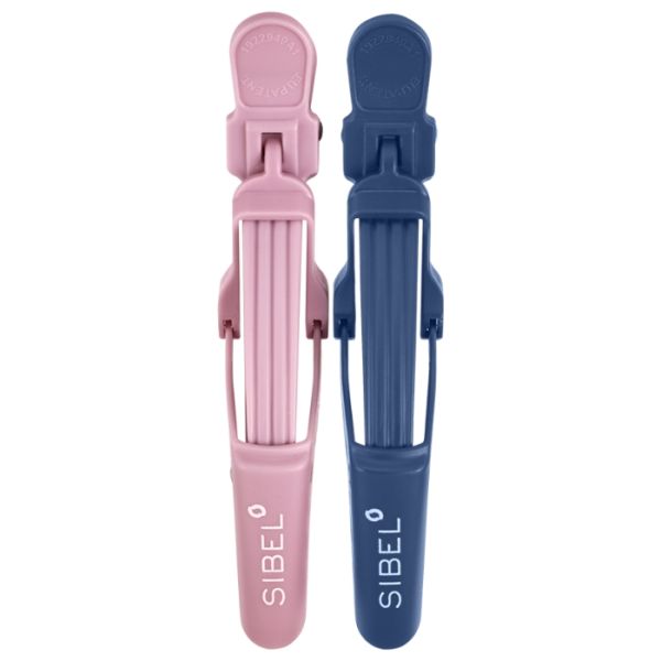 Krokodilklemmen 2x9cm + 2x11cm roze en blauw 4 stuks Krokodilklemmen 2x9cm + 2x11cm roze en blauw 4 stuks