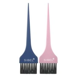 Roze en blauwe kleurkwasten x2 stuks