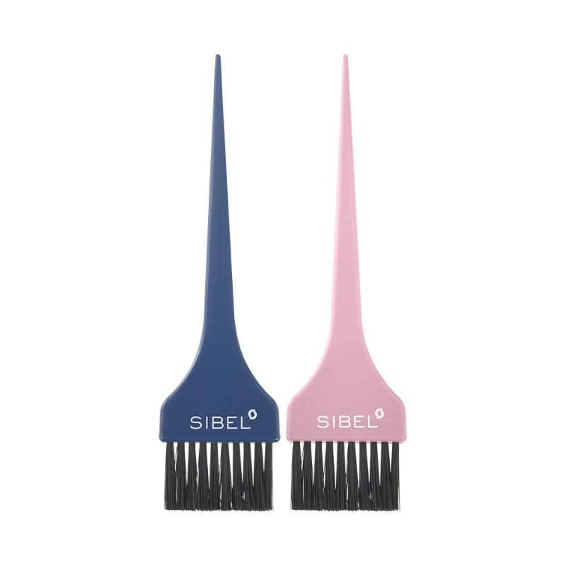 Roze en blauwe kleurkwasten x2 stuks