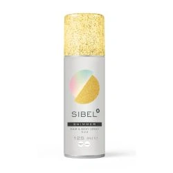 Spray dorato a paillettes