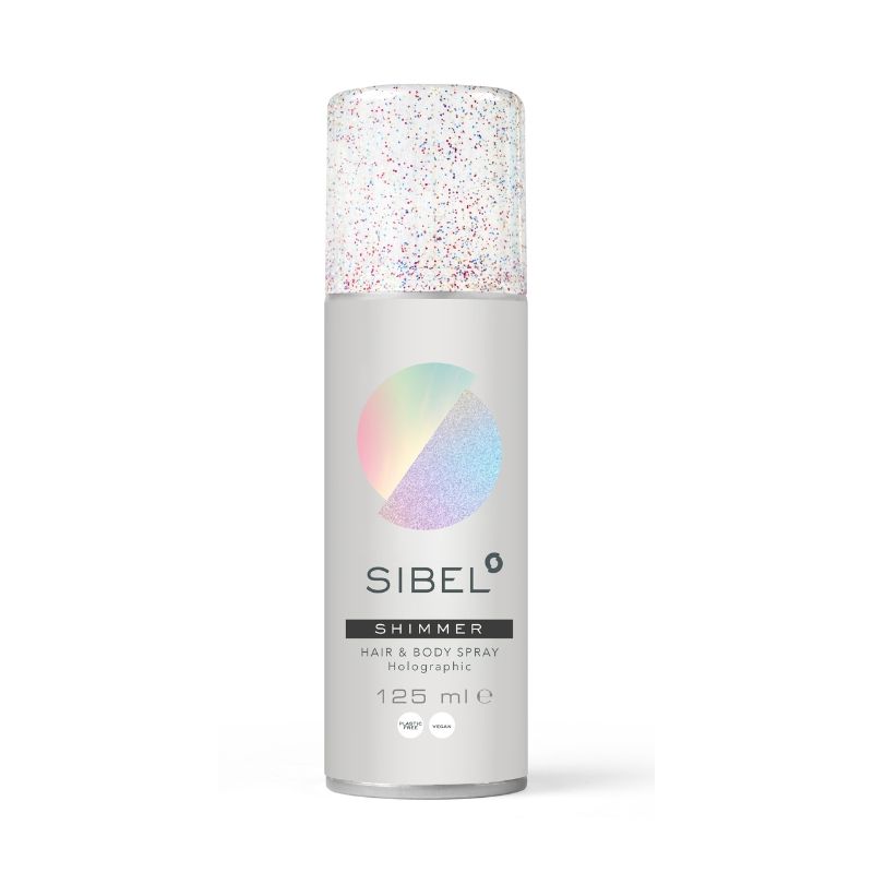 Spray met holografische glitter