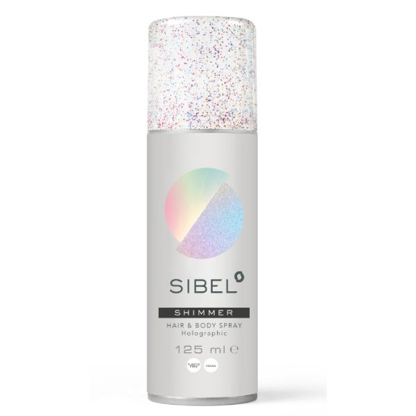 Spray met holografische glitter