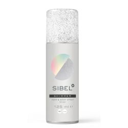 Zilveren glitter spray
