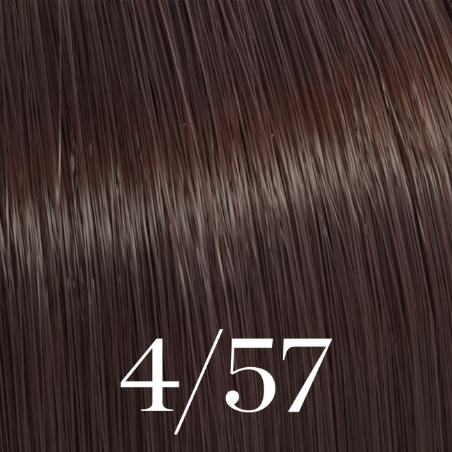 Kleuring Color Touch Levendige Rode Middenbruine Mahonie Bruin 4/57 Wella 60ml