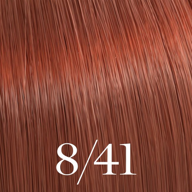 Coloración Color Touch Vibrant Reds Rubio Claro Cobre Ceniza 8/41 de Wella 60ml.