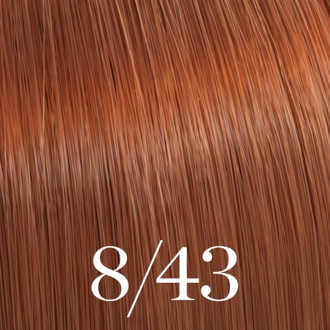 Coloración Color Touch Vibrant Reds Rubio Claro Cobrizo Dorado 8/43 Wella 60ml