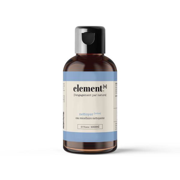 Água micelar de limpeza Loção de limpeza Elementos 100ml Água micelar de limpeza Loção de limpeza Elementos 100ml