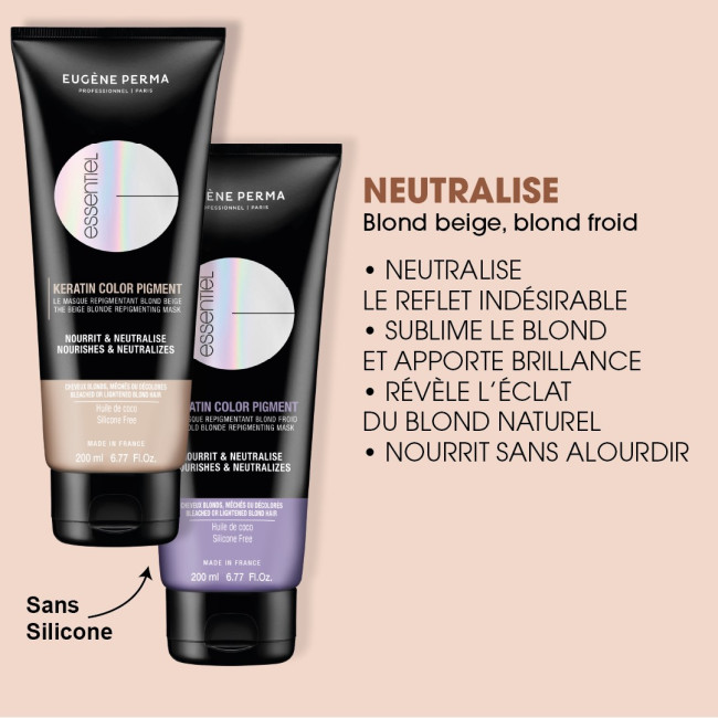 Eugène Perma Essentiel máscara repigmentante loira bege 200 ML
