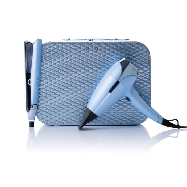 Set met ghd Chronos stijltang en ghd Helios haardroger uit de ghd Iced luxe collectie