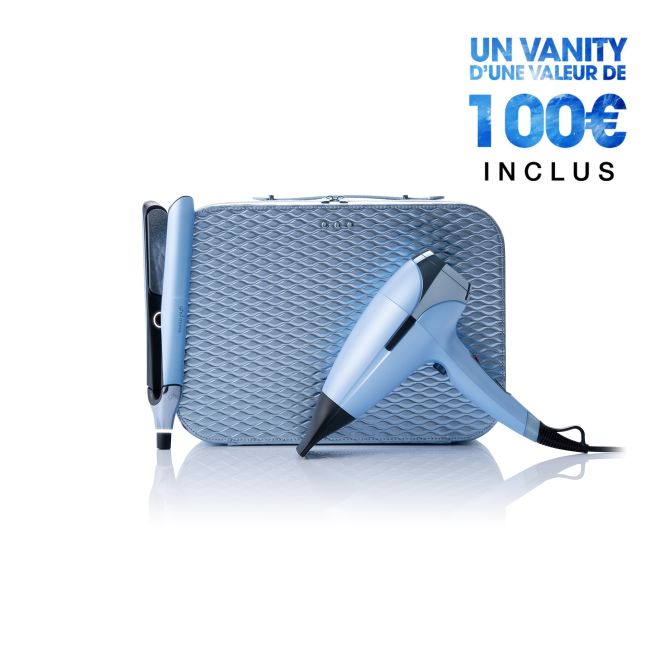 Set met ghd Chronos stijltang en ghd Helios haardroger uit de ghd Iced luxe collectie
