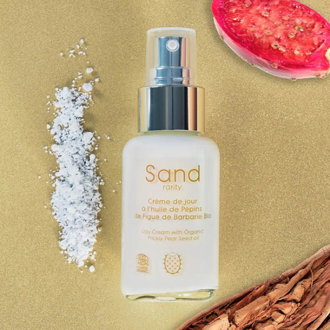 Creme de dia Sand Rarity com óleo de semente de figo da Índia biológico 50ml