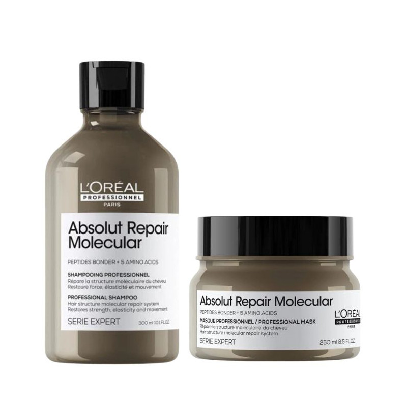 Duo shampooing & masque concentré Absolut Repair Molecular L'Oréal Professionnel