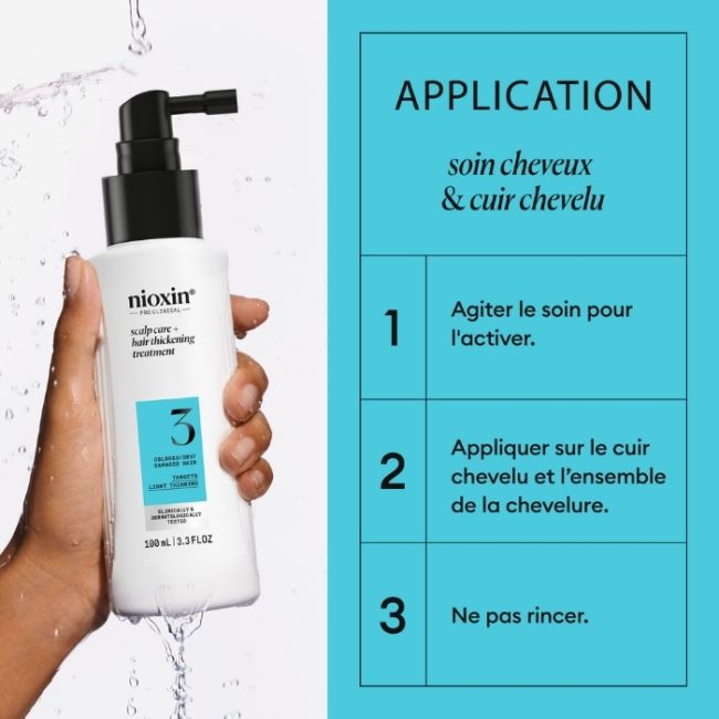 Tratamento sem enxágue sistema 3 Nioxin 100ml