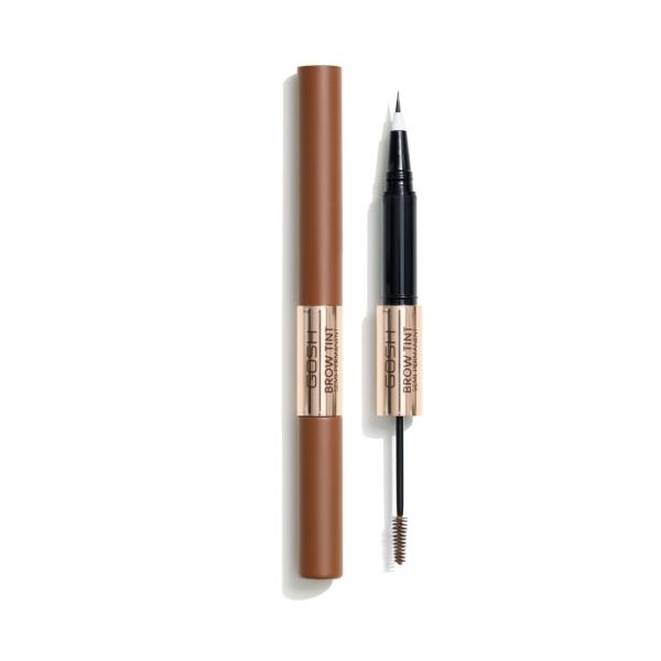 Delineador de caneta + Gel de Tintura de Sobrancelhas Semi Permanente Brow Tint 001 Castanho Claro Gosh 2,9g Delineador de caneta + Gel de Tintura de Sobrancelhas Semi Permanente Brow Tint 001 Castanho Claro Gosh 2,9g