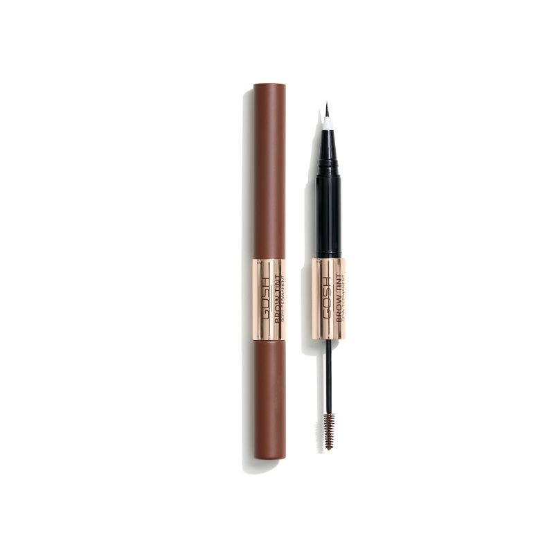 Caneta delineadora + Gel Tonalizante para Sobrancelhas Semi-permanente Brow Tint 002 Castanho Escuro Gosh 2,9g