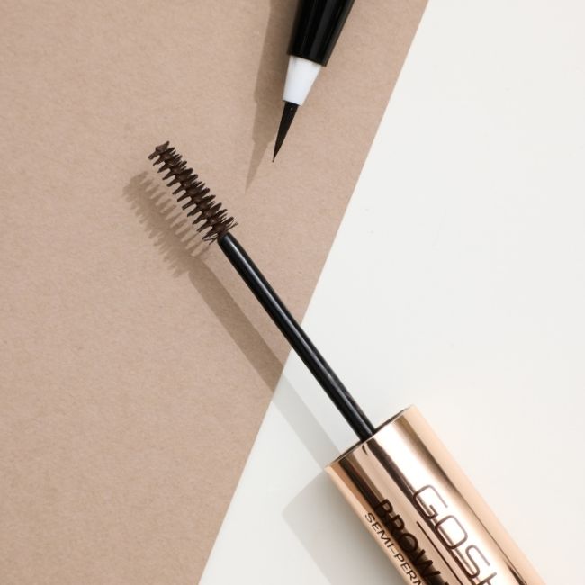 Caneta delineadora + Gel Tonalizante para Sobrancelhas Semi-permanente Brow Tint 002 Castanho Escuro Gosh 2,9g