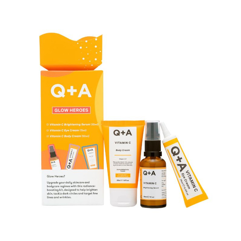 Conjunto de 3 produtos Glow Heroes Q+A