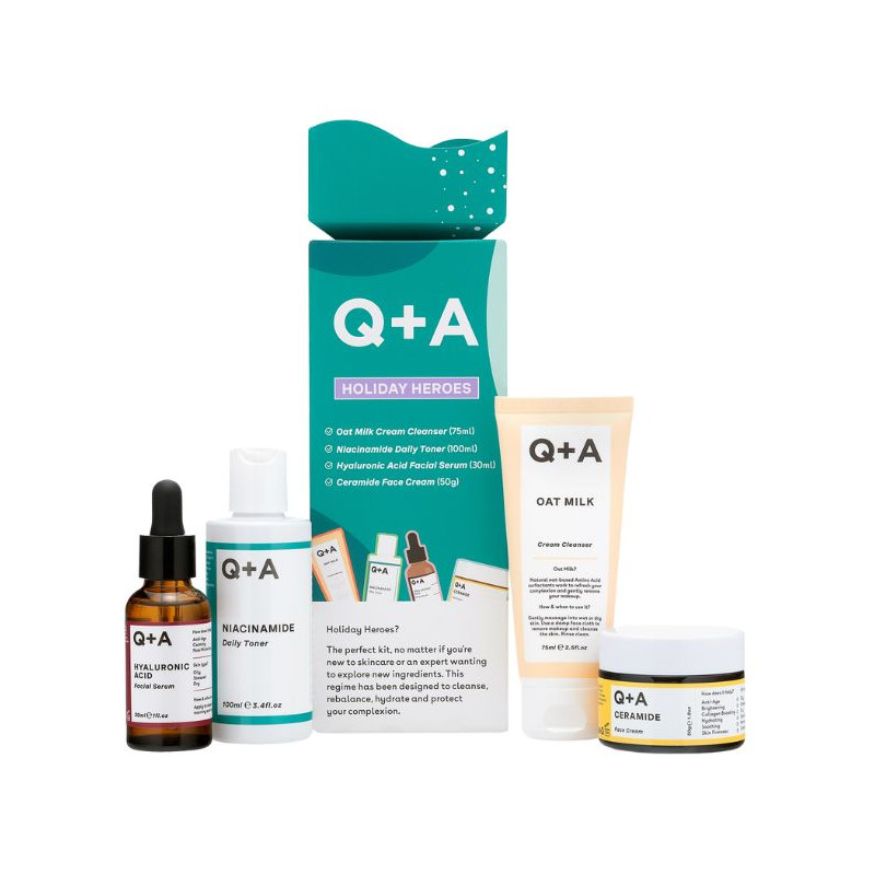 Conjunto de 4 produtos Holiday Heroes Q+A