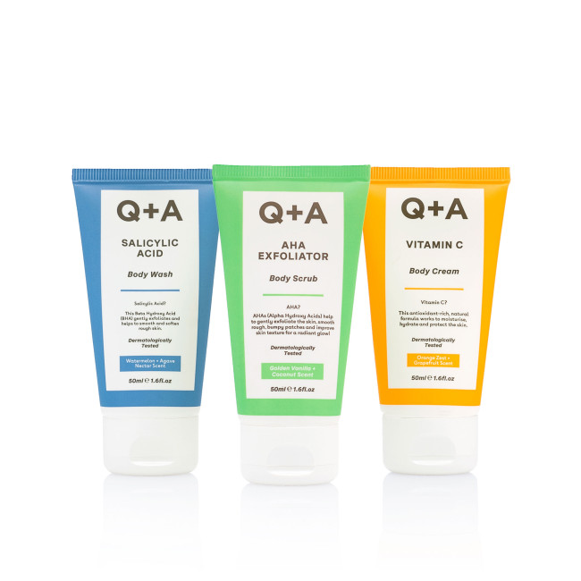 Conjunto de 3 produtos Bodycare Heroes Q+A