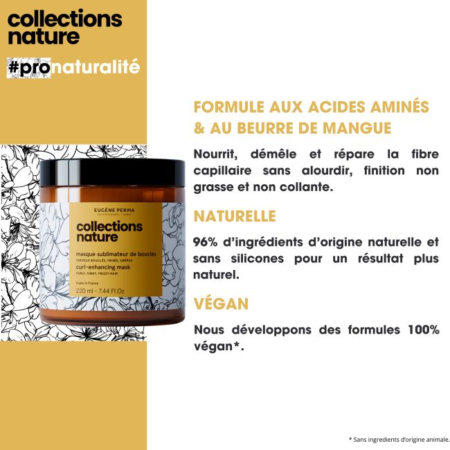 Masque voor krullenverzorging Collections Nature Eugène Perma 220 ml