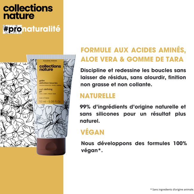 Gel definitie krullen Collecties Natuur Eugène Perma 150ml