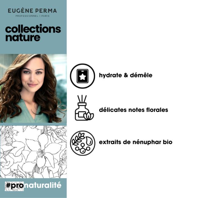 Shampoo hydraterende dagelijkse verzorging Collections Nature Eugène Perma 300ml