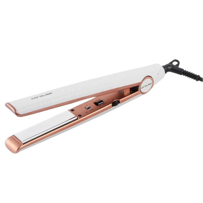 Stijltang C1 white soft touch chrome Corioliss