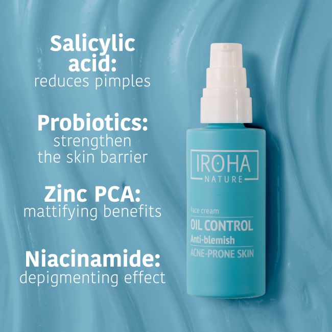 Crème Gezichtsverzorging voor de vette huid & anti-onzuiverheden-Acne Iroha 30ml