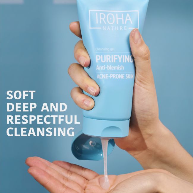 Gel Reinigende en Zuiverende Anti-Onzuiverheden-Acne Iroha 150ml