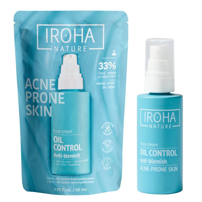 Crème Gezichtsverzorging voor de vette huid & anti-onzuiverheden-Acne Iroha 30ml