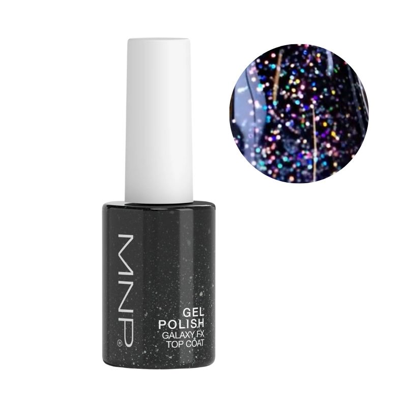 Verniz semi-permanente Galaxy fx top coat 803 ônix MNP 14ml