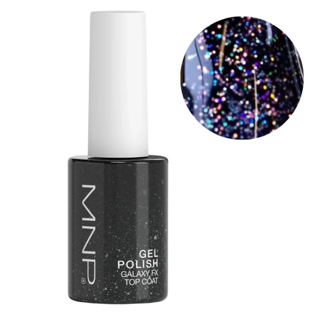 Verniz semi-permanente Galaxy fx top coat 803 ônix MNP 14ml