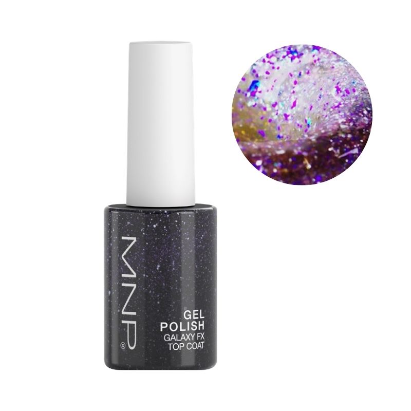 Verniz semi-permanente Galaxy fx top coat 808 andromeda MNP 14ml