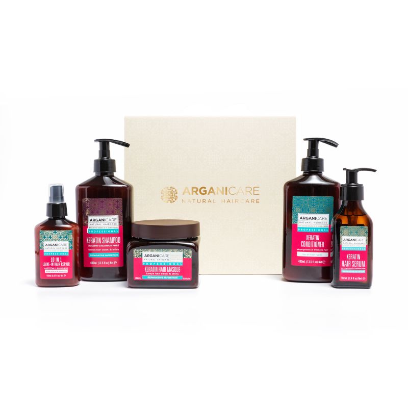 Keratin Repair and Strengthening Kit Arganicare 5 Treatments