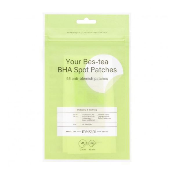 Patchs tegen imperfecties Your Bes-Tea BHA 45 patchs Meisani Patchs tegen imperfecties Your Bes-Tea BHA 45 patchs Meisani