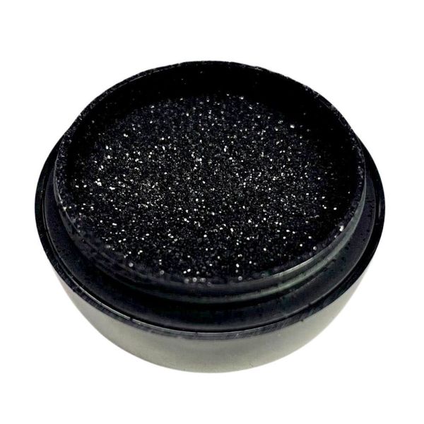 Poeder voor nail art in de kleur zwart, BeautyNails, 3g. Poeder voor nail art in de kleur zwart, BeautyNails, 3g.