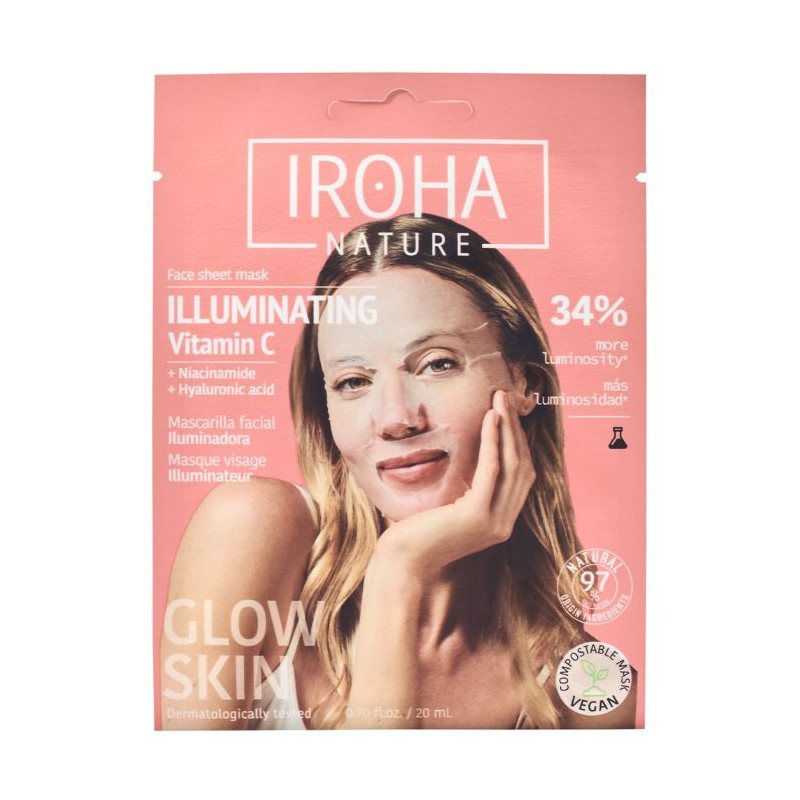 Masque visage tissu illuminateur IROHA