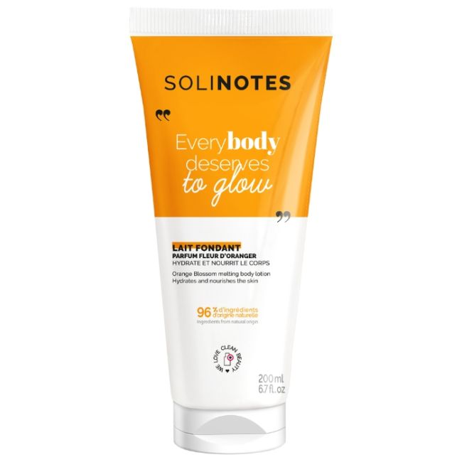 Lait Corps Fondant apaisant Fleur d'Oranger Solinotes 200ml