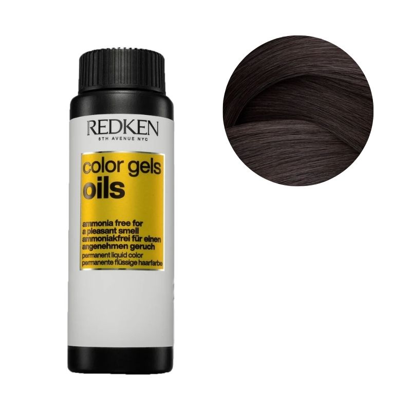 Coloração sem amônia 4NW maple Color Gels Oils Redken 60ML