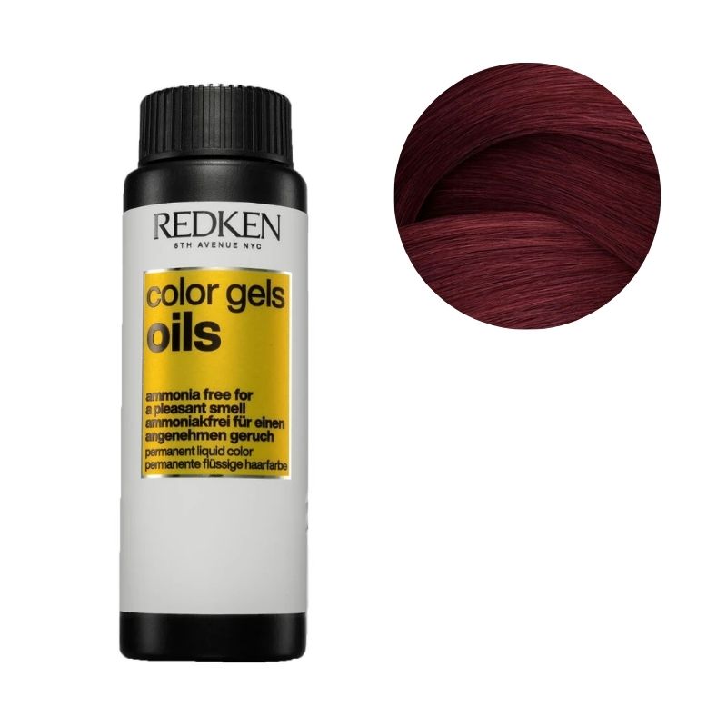 Kleuring zonder ammoniak 5RV sangria Color Gels Oils Redken 60ML