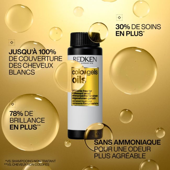 6AB Azurite Color Gels Oils Redken 60ML Ammonia Free Hair Color