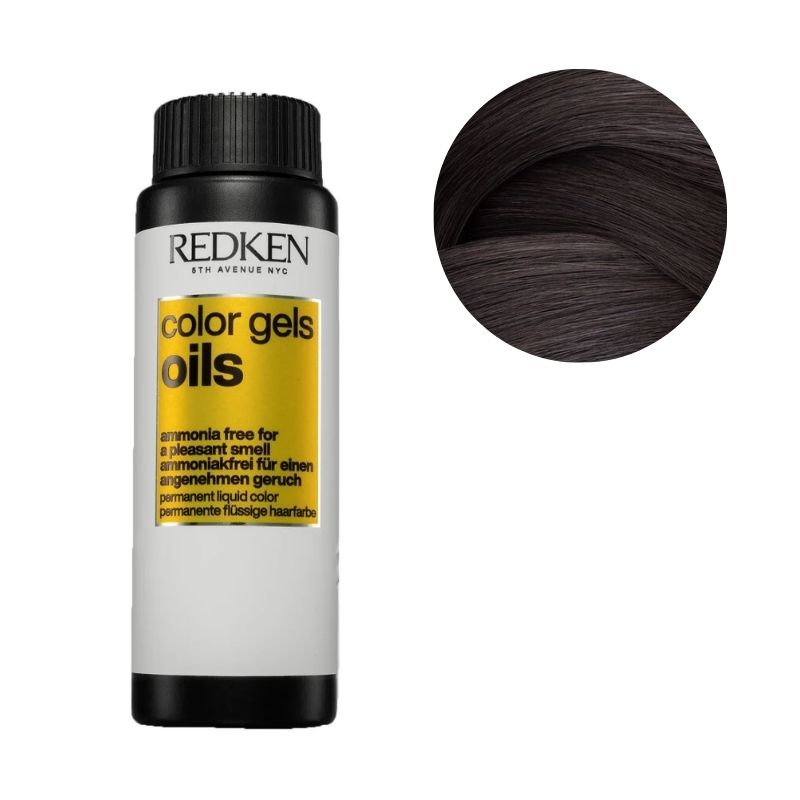 Coloração sem amônia 4AB moonscape Color Gels Oils Redken 60ML