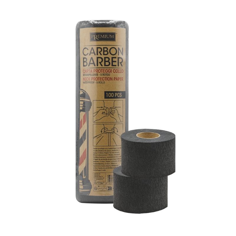 Papel para colar de cabelo carbon barber 100 bandas 5 peças Xanitalia Pro
