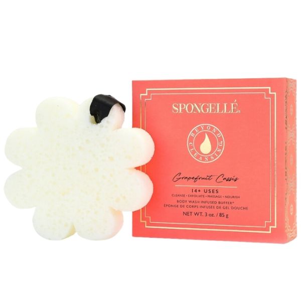 Gecertificeerde spons Boxed Flower cadeau doos grapefruit cassis (14+ gebruiksbeurten) Spongellé 85g Gecertificeerde spons Boxed Flower cadeau doos grapefruit cassis (14+ gebruiksbeurten) Spongellé 85g