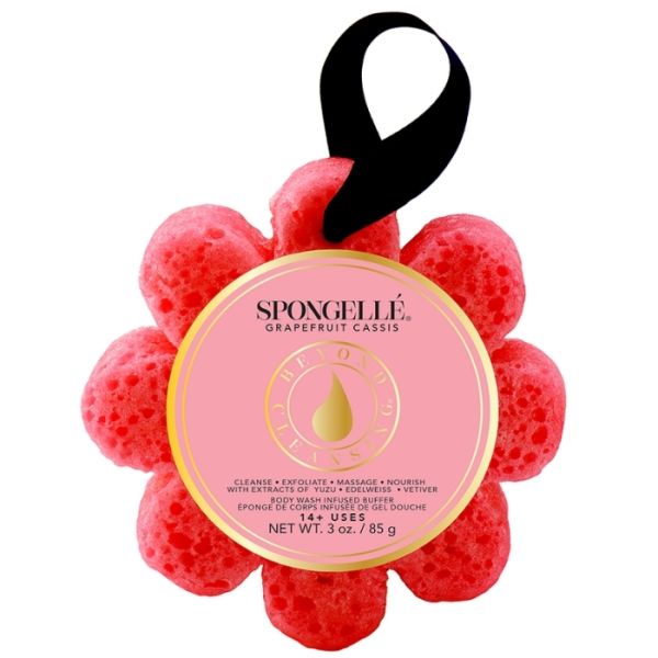 Wild Flower-infused spons rode grapefruit cassis (14+ toepassingen) Spongellé 85g Wild Flower-infused spons rode grapefruit cassis (14+ toepassingen) Spongellé 85g